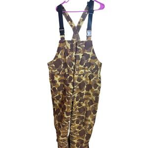 Vintage Duck Camoflauge Overalls